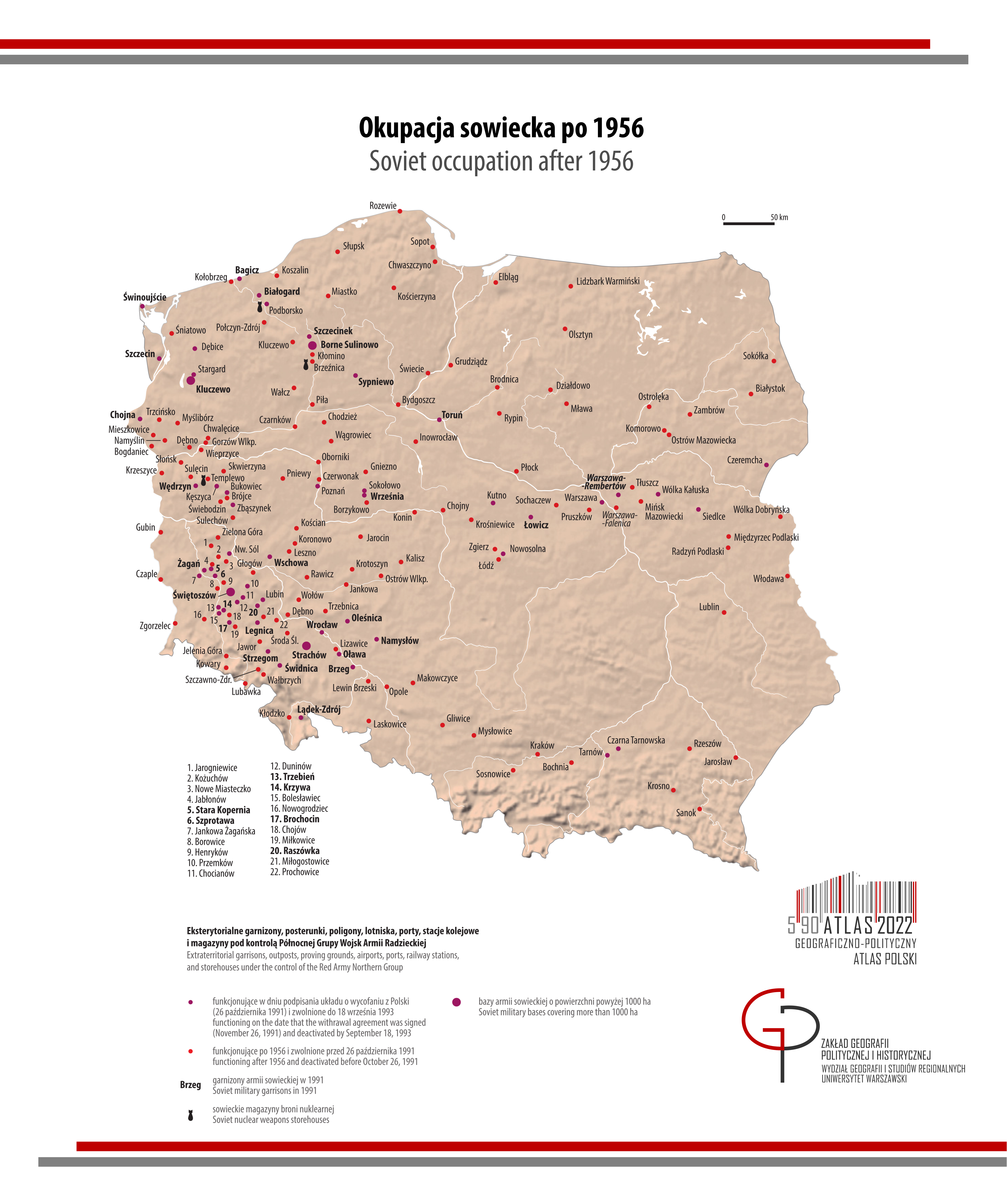 MAPA TYGODNIA: Okupacja sowiecka po 1956
