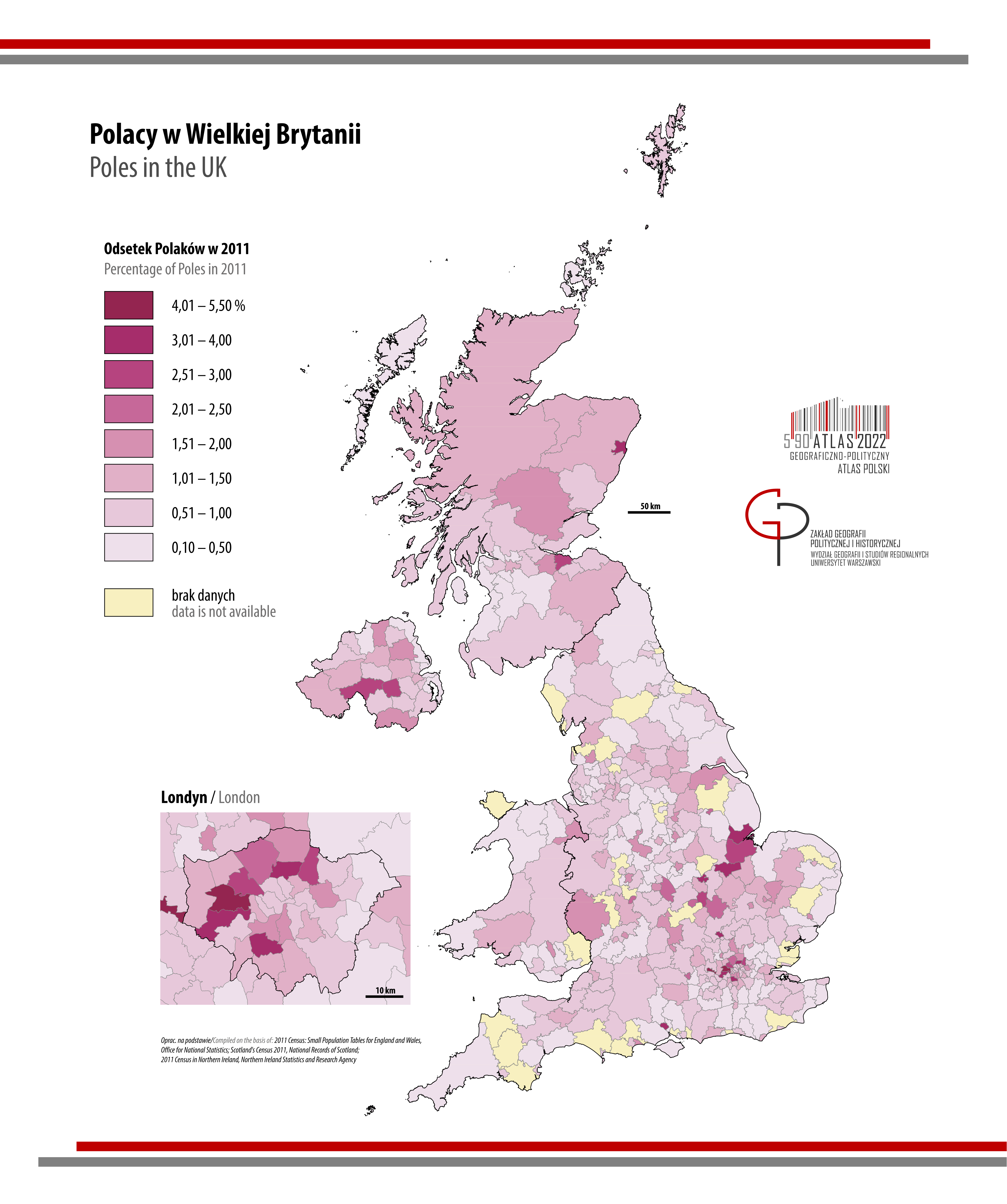 MAPA TYGODNIA: Polacy w Wielkiej Brytanii